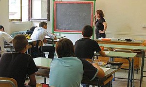 Studenti in una scuola